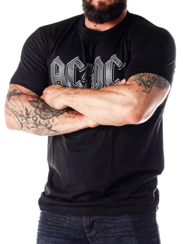 Acdc Back In Black T-Shirt - Sort^Urban Classic Discount
