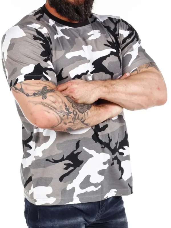 Army T-Shirt - Sort/Hvid/Gra^Brandit Outlet