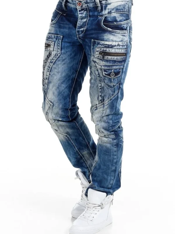 Asphalt Law Jeans - Morkebla^Cipo & Baxx Cheap