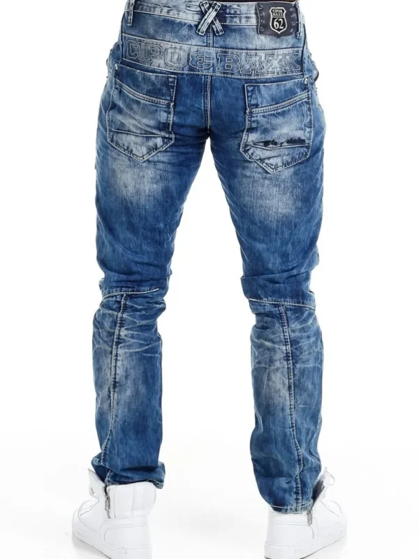 Asphalt Law Jeans - Morkebla^Cipo & Baxx Cheap