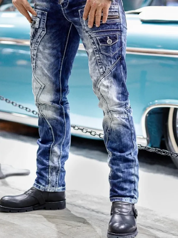 Asphalt Law Jeans - Morkebla^Cipo & Baxx Cheap