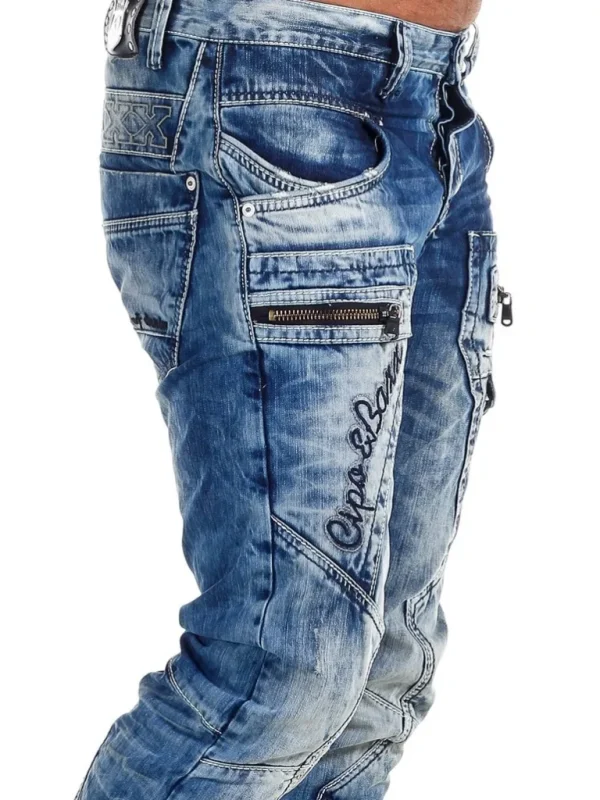 Asphalt Law Jeans - Morkebla^Cipo & Baxx Cheap