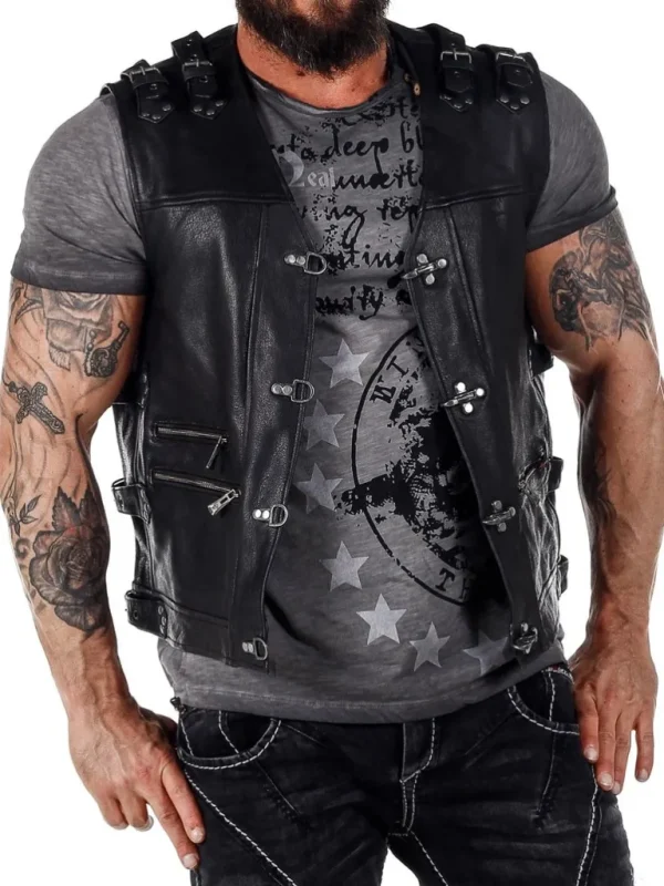 Biker D12 Skindvest - Sort^Dirty 12 Online