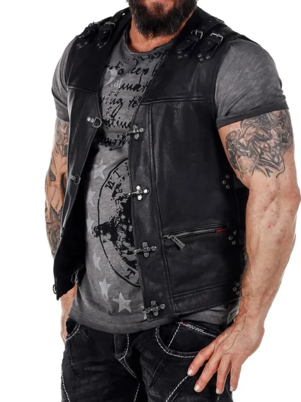 Biker D12 Skindvest - Sort^Dirty 12 Hot