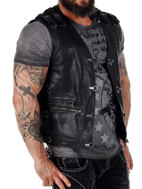 Biker D12 Skindvest - Sort^Dirty 12 Hot