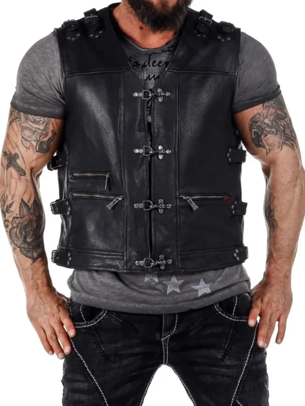 Biker D12 Skindvest - Sort^Dirty 12 Hot