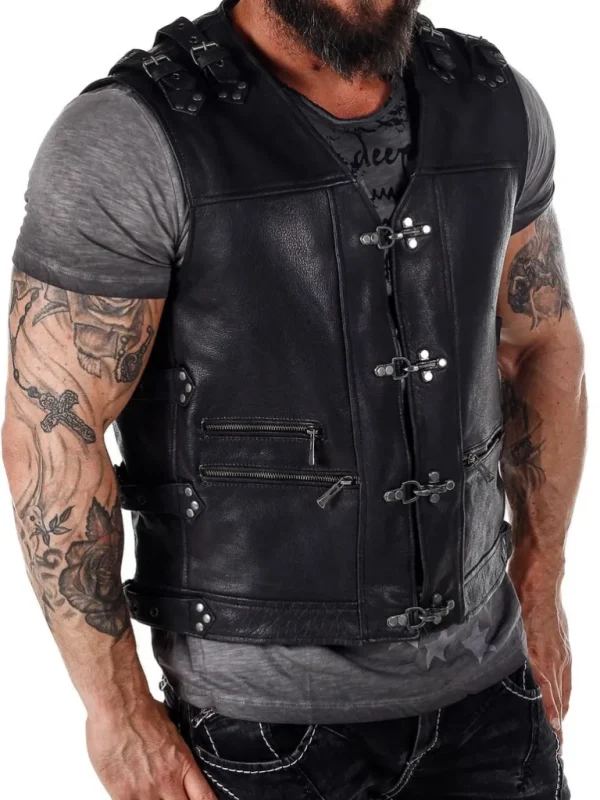 Biker D12 Skindvest - Sort^Dirty 12 Hot