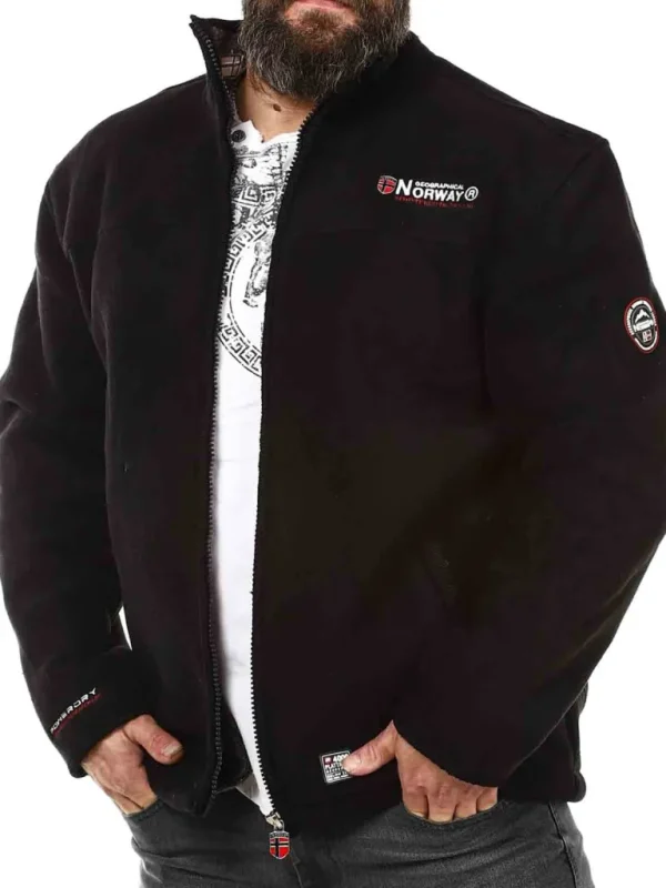 Bolt Geo Norway Fleecejakke - Sort^Geographical Norway Online