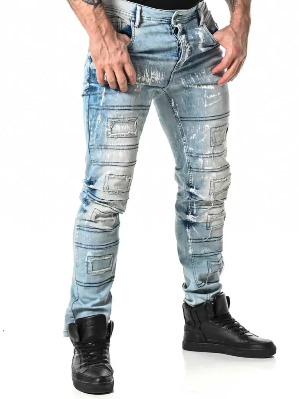Destroyed Jeans - Lyseblå^Cipo & Baxx Shop