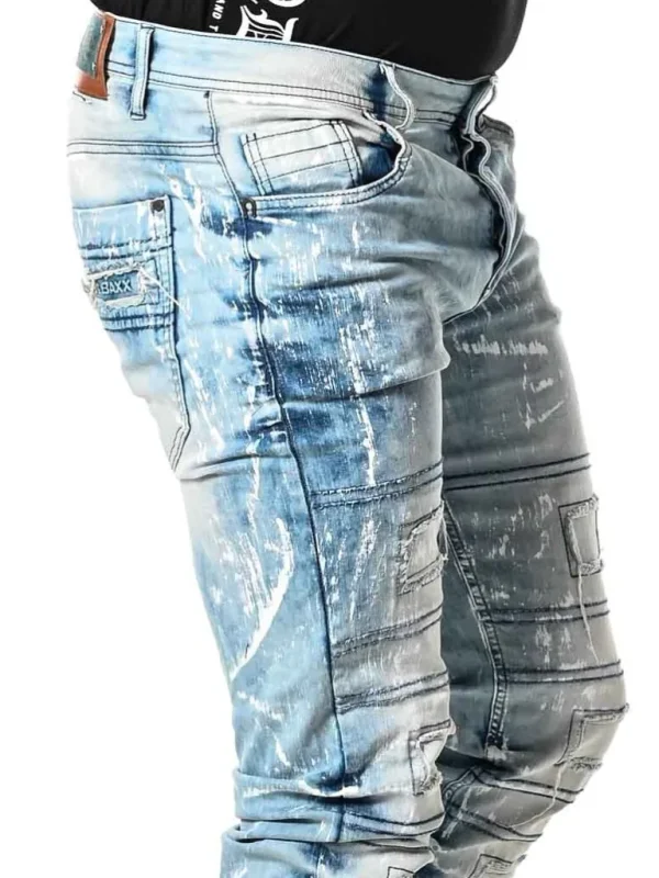 Destroyed Jeans - Lyseblå^Cipo & Baxx Shop