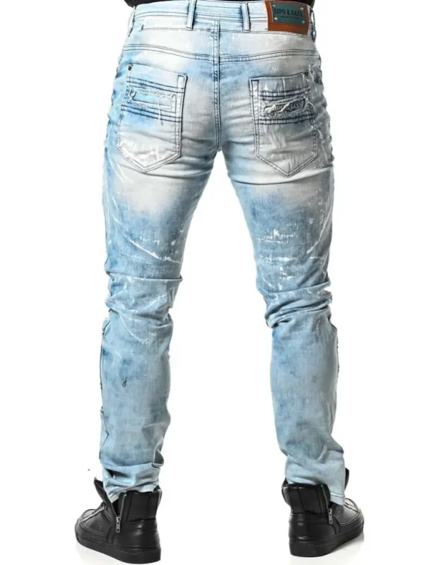 Destroyed Jeans - Lyseblå^Cipo & Baxx Fashion