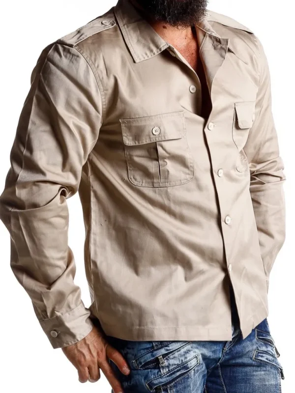 Docks Skjorte - Beige^Brandit Fashion