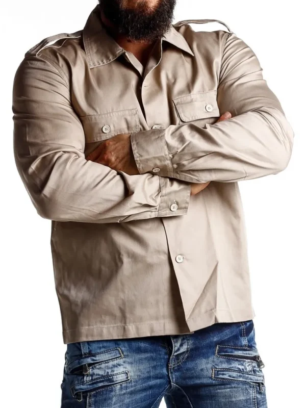 Docks Skjorte - Beige^Brandit Fashion