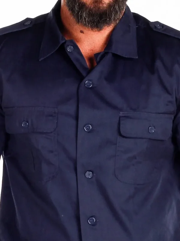 Docks Skjorte - Navy^Brandit Cheap