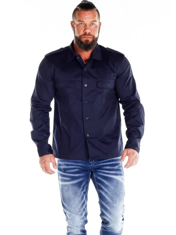 Docks Skjorte - Navy^Brandit Cheap