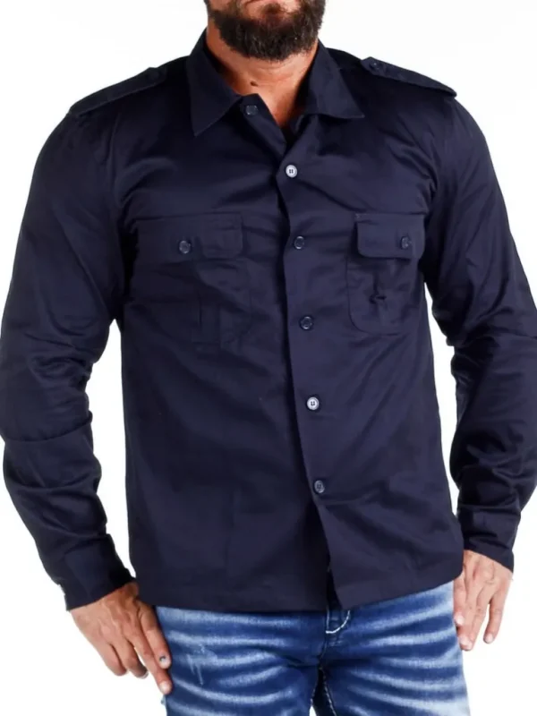 Docks Skjorte - Navy^Brandit Cheap