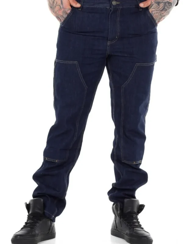 Double Knee Urban Jeans - Morkebla^Urban Classic Fashion