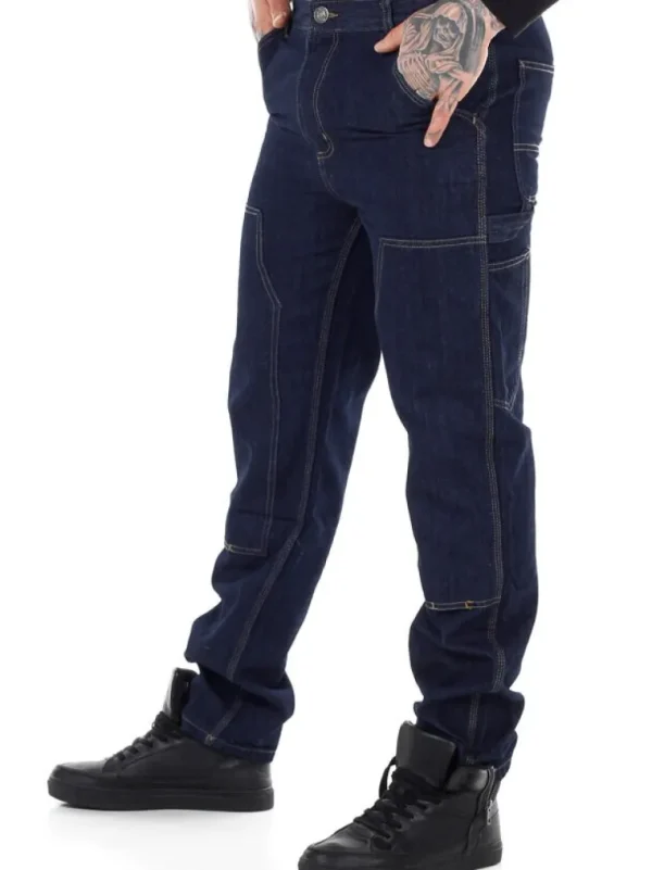 Double Knee Urban Jeans - Morkebla^Urban Classic Fashion