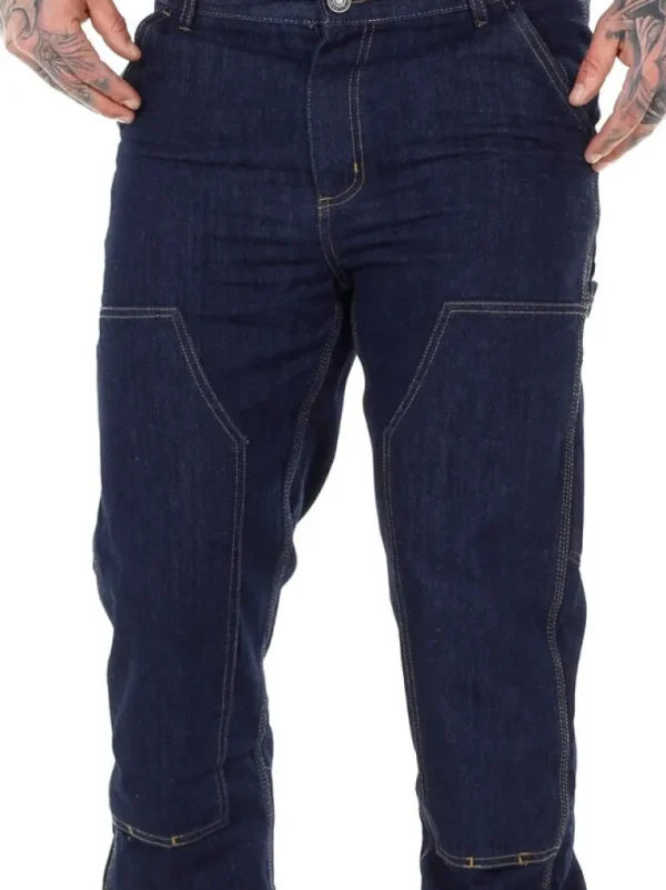 Double Knee Urban Jeans - Morkebla^Urban Classic Fashion