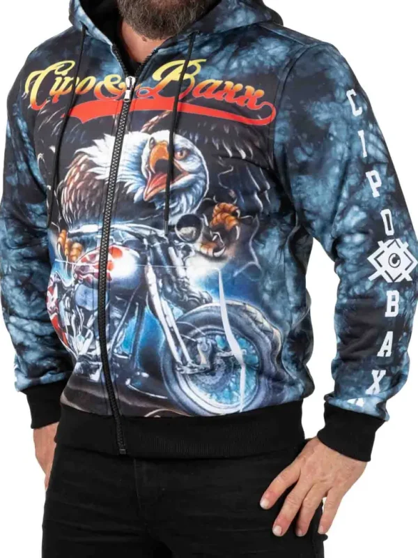 Fast Style Hoodie - Morkebla^Cipo & Baxx Fashion