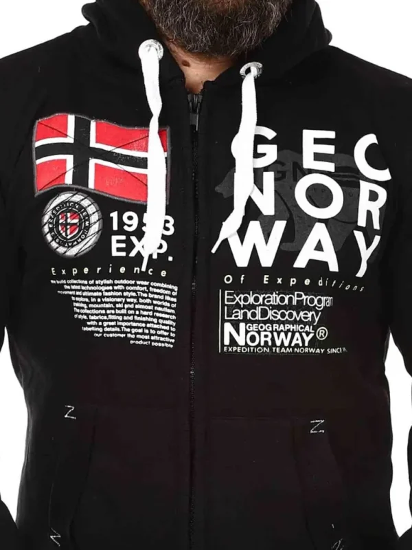 Gasado Geo Norway Hoodie - Sort^Geographical Norway Best