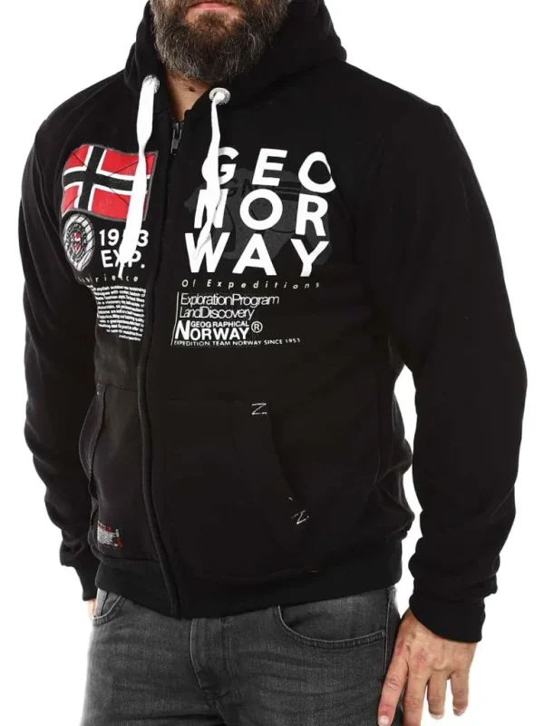 Gasado Geo Norway Hoodie - Sort^Geographical Norway Best