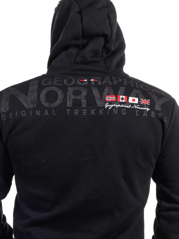 Genox Geo Norway Zip Hoodie - Sort^Geographical Norway Cheap