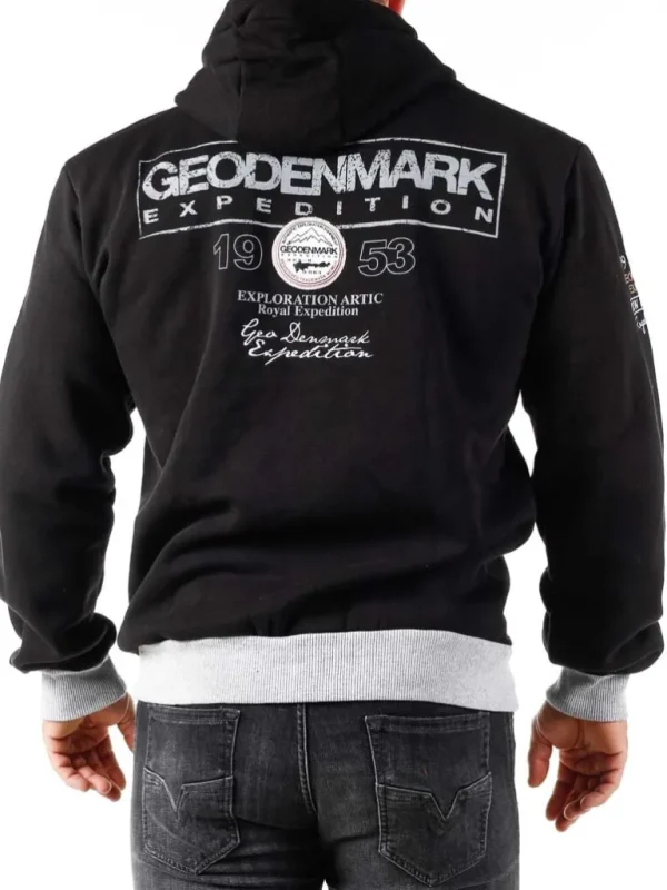 Geo Denmark Hoodie - Sort^Geographical Norway Sale