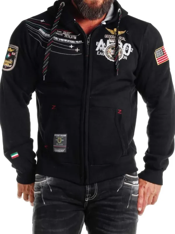 Geo Norway Faero Hoodie - Sort^Geographical Norway Flash Sale