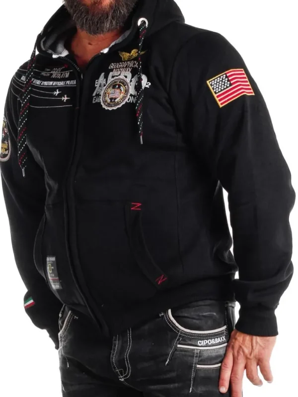 Geo Norway Faero Hoodie - Sort^Geographical Norway New