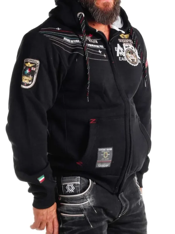 Geo Norway Faero Hoodie - Sort^Geographical Norway Flash Sale