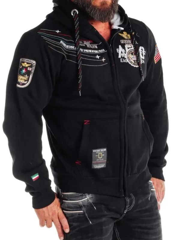 Geo Norway Faero Hoodie - Sort^Geographical Norway New