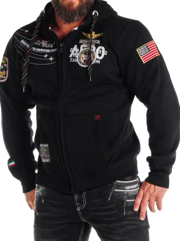 Geo Norway Faero Hoodie - Sort^Geographical Norway New