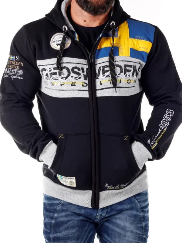 Geo Sweden Hoodie - Sort^Geographical Norway Cheap