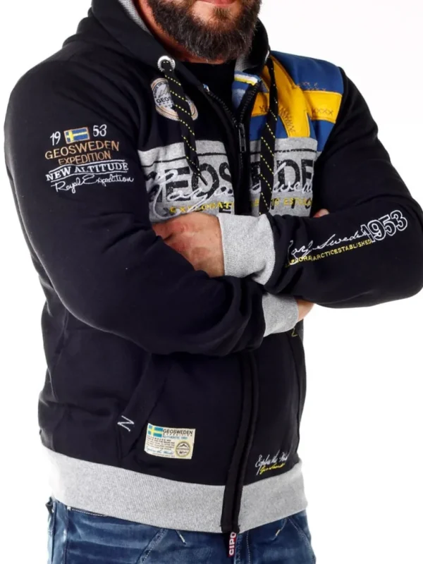 Geo Sweden Hoodie - Sort^Geographical Norway Cheap