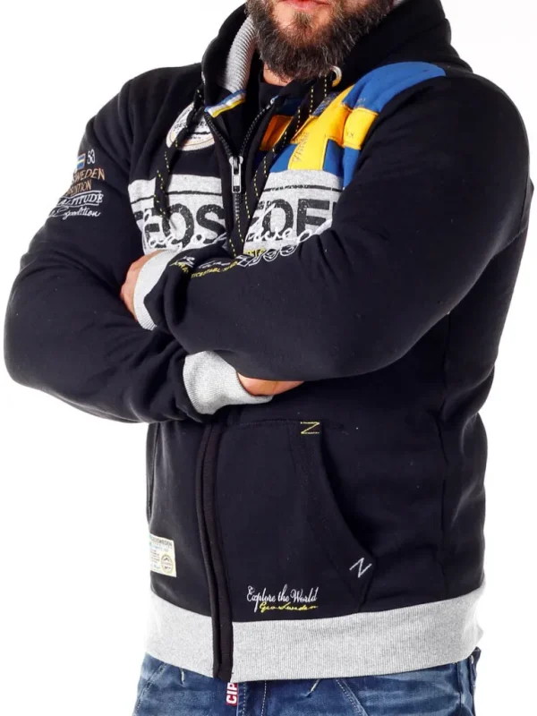 Geo Sweden Hoodie - Sort^Geographical Norway Cheap