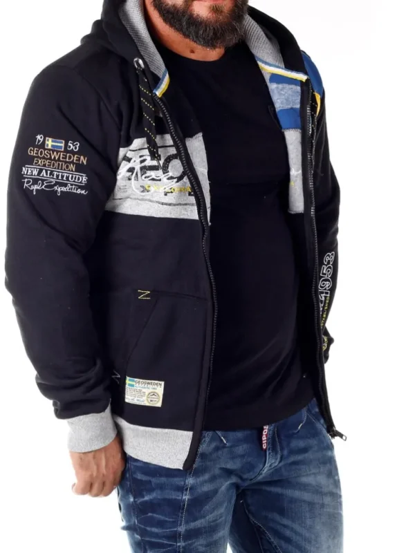 Geo Sweden Hoodie - Sort^Geographical Norway Cheap