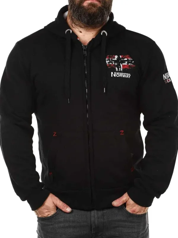 Gordon Geo Norway Hoodie - Sort^Geographical Norway Cheap