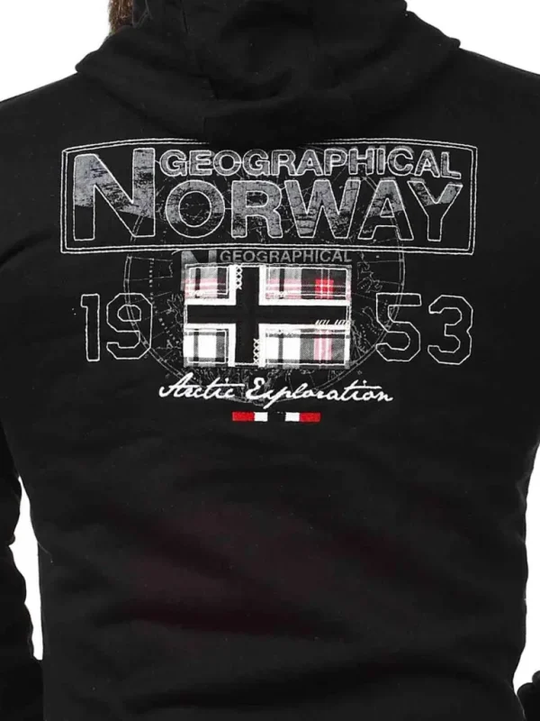 Gordon Geo Norway Hoodie - Sort^Geographical Norway Store