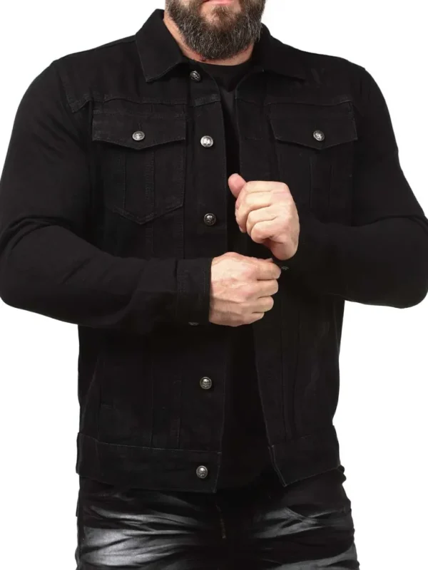 Death Shadow Jeansjakke - Musta^Hyraw Clearance