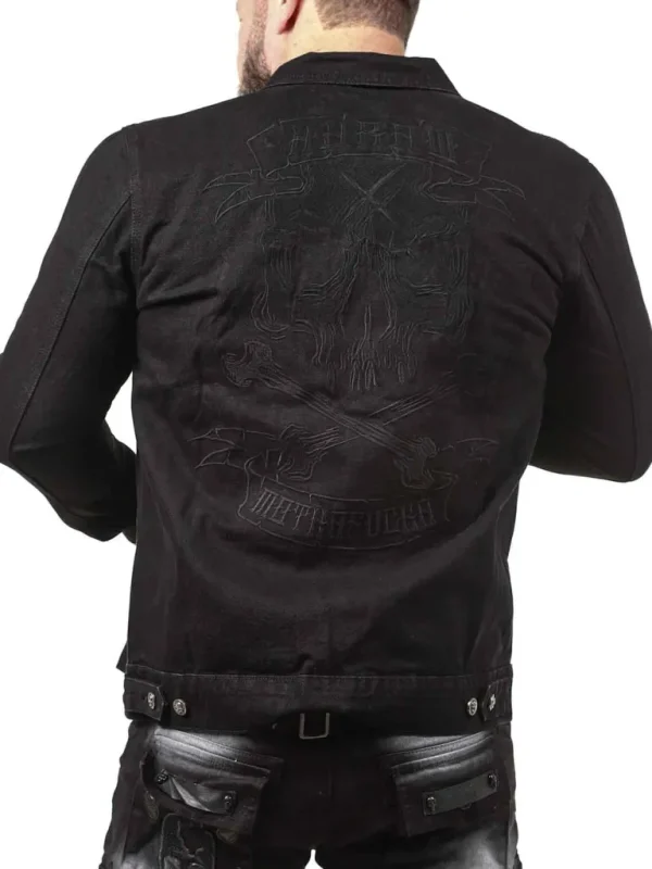 Death Shadow Jeansjakke - Musta^Hyraw Clearance