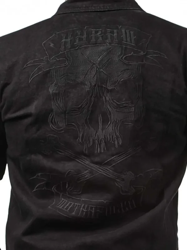 Death Shadow Jeansjakke - Musta^Hyraw Clearance