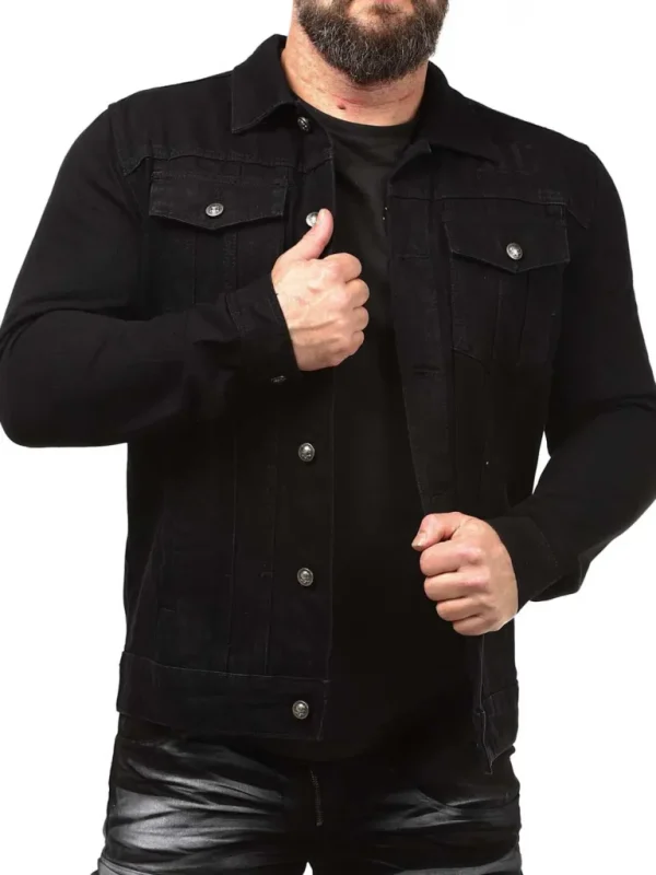 Death Shadow Jeansjakke - Musta^Hyraw Clearance