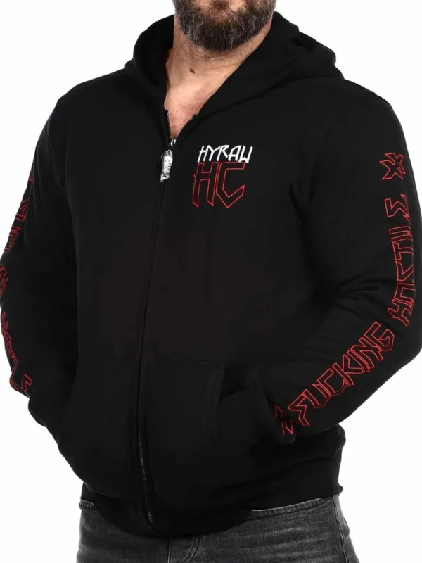 Flyin V Collegejakke - Sort/Rod^Hyraw New