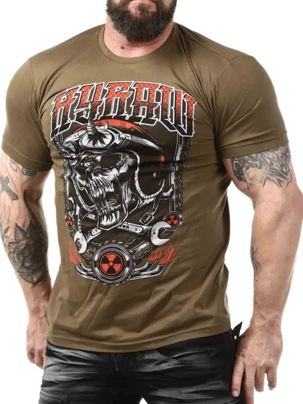 Helmet T-Shirt - Khaki^Hyraw New
