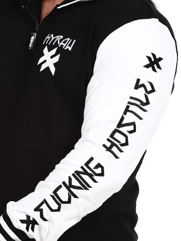 Hostile Collegejakke - Sort/Hvid^Hyraw Fashion