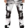 Jethro Jeans - Hvid/Sort^Kingz Discount