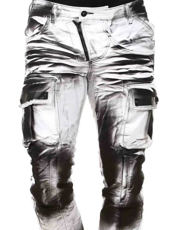 Jethro Jeans - Hvid/Sort^Kingz Discount