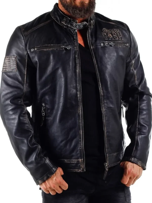 Johnny Cash Skindjakke - Sort^Gipsy Cheap