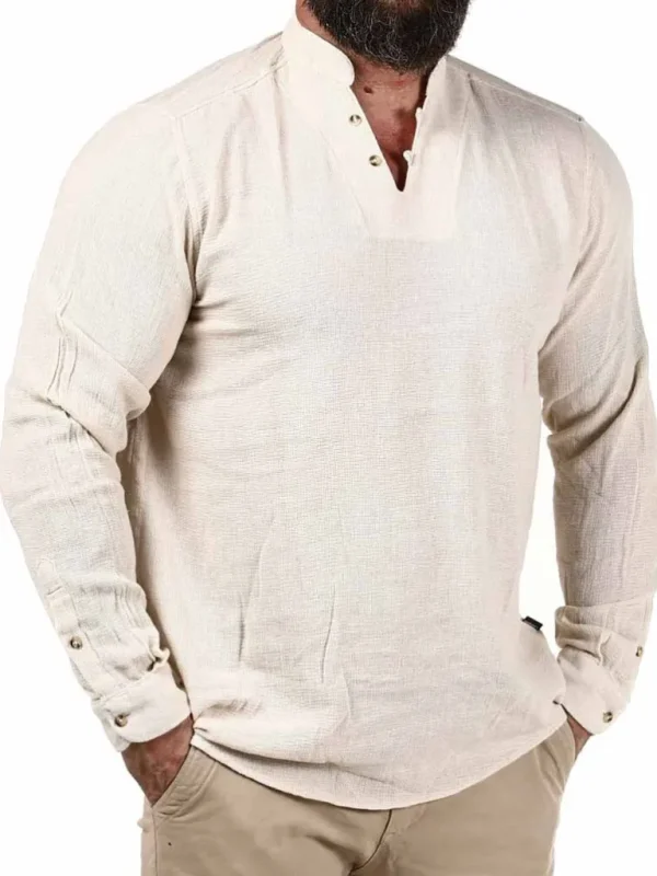 Kian Skjorte - Beige^Carisma Store